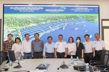 Công ty CP IMG Phước Đông đón tiếp long trọng  Tổng Công ty Tân Cảng Sài Gòn tại văn phòng KCN