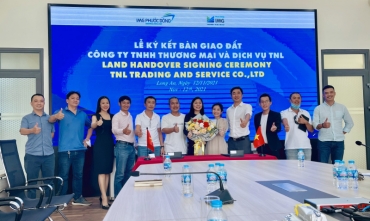 KCN Cầu cảng Phước Đông tổ chức long trọng Lễ ký kết bàn giao đất - Công ty TNHH Thương mại & Dịch vụ TNL