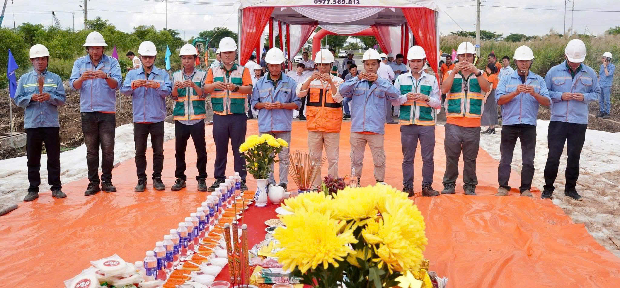 GROUND-BREAKING CEREMONY FOR THE PRESTRESSED CONCRETE SHEET PILE ...