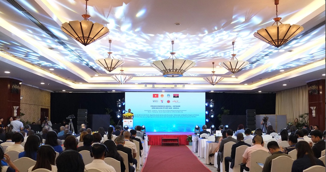 phuoc dong industrial park   port attended the vietnam   angola economic forum event